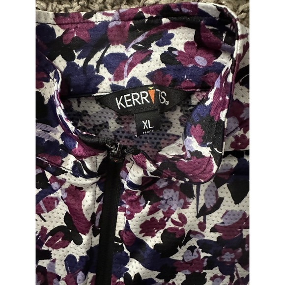 Kerrits 1/4 Zip Horse Riding Short Sleeve  Mock Neck Shirt Youth XL - Picture 2 of 2